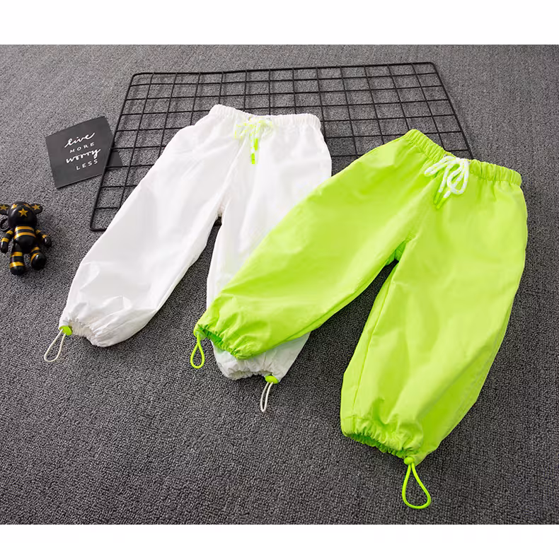 Childrens Pants Boys Spring and Autumn Loose Wide-Leg PantsGirlsTrousersKorean Style Sports PantsLarge Childrens Casual PantsG