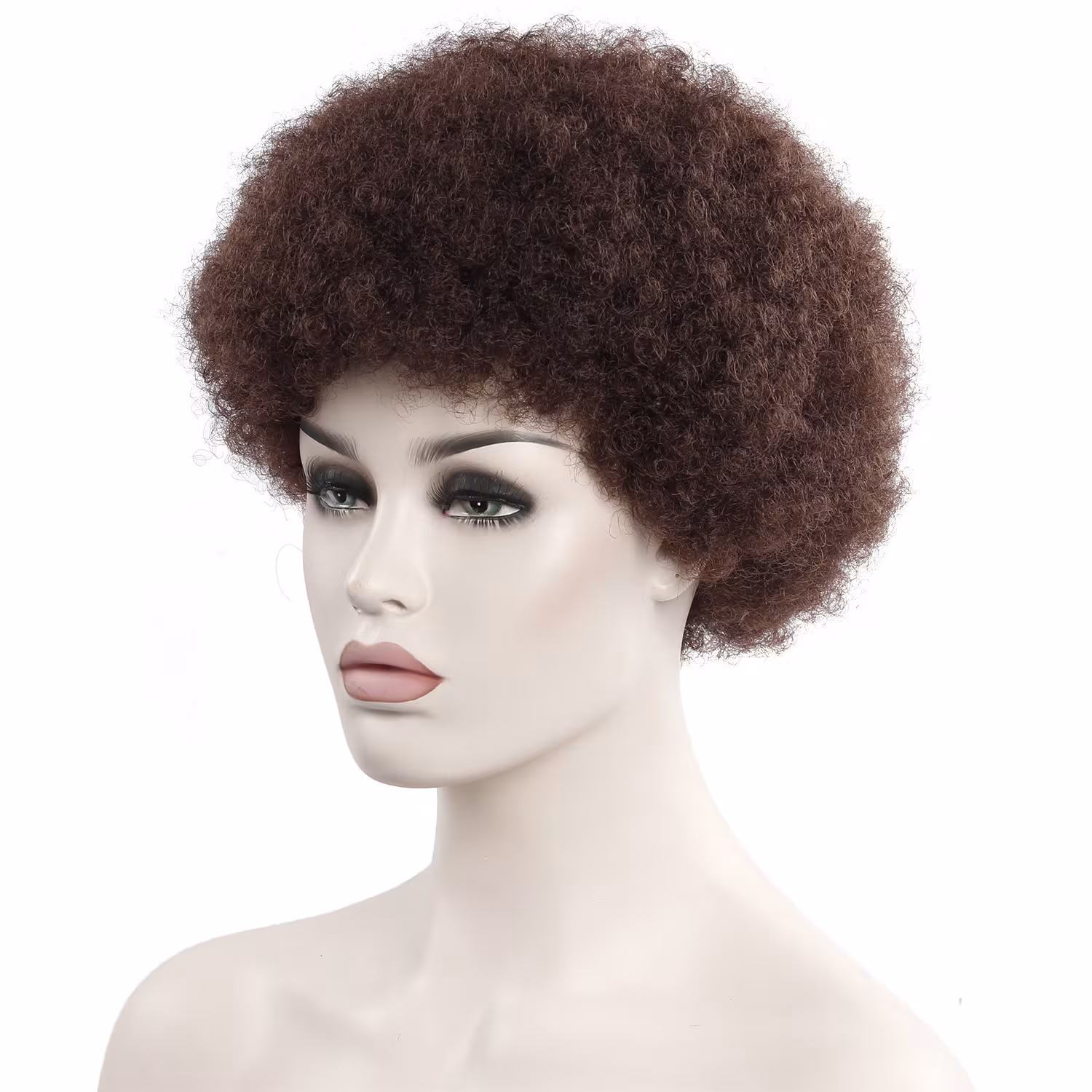 African Curly Hair 6 Inch Short Exploded Headgear