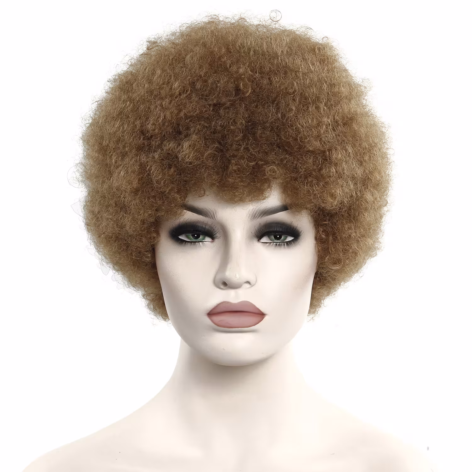African Curly Hair 6 Inch Short Exploded Headgear