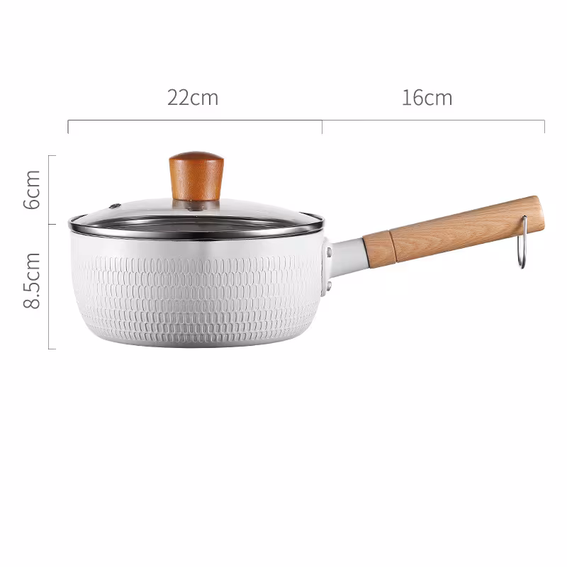 Home Kitchen Non-stick Koping Instant Noodle Stone Baby Boiled Hot Milk Supplement Soup Pot