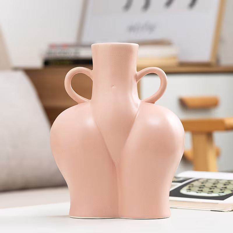 Artificial Human Body Art Vase Arrangement Hydroponic Flower Plant