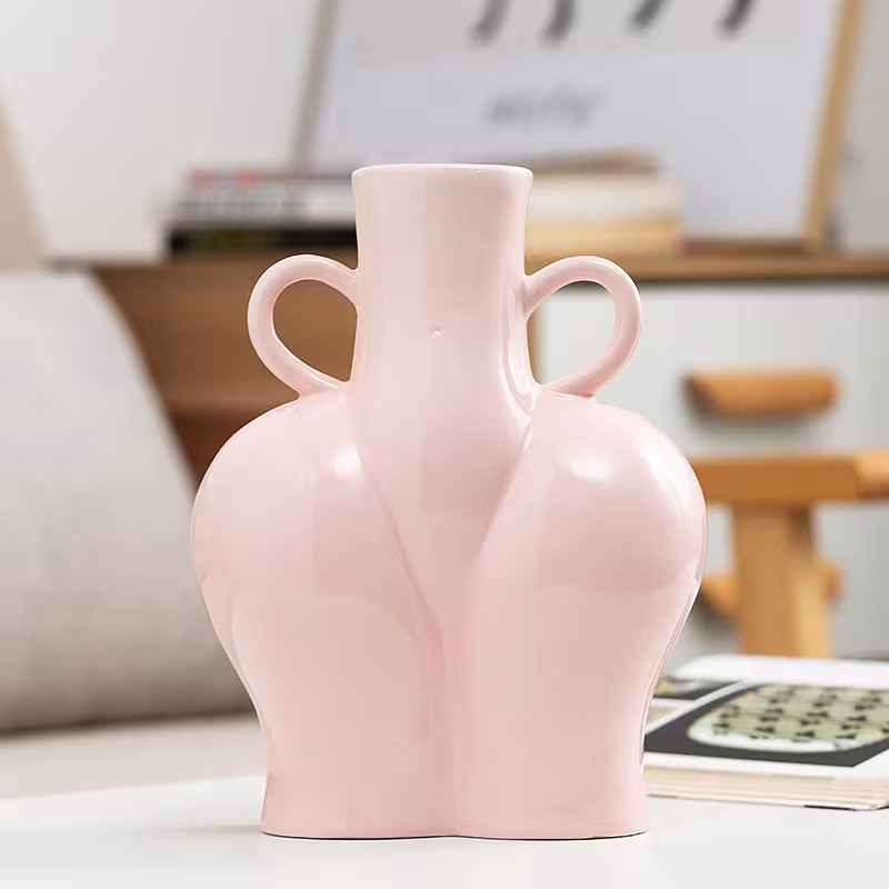 Artificial Human Body Art Vase Arrangement Hydroponic Flower Plant