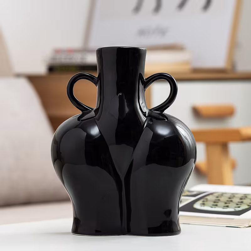 Artificial Human Body Art Vase Arrangement Hydroponic Flower Plant