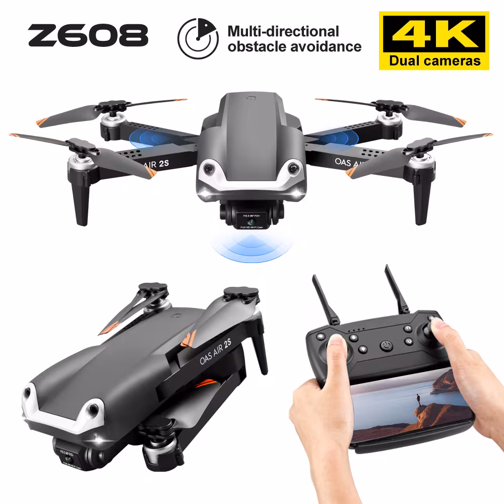 UAV Folding Four Axis 4K High Definition Dual Camera Aerial Model