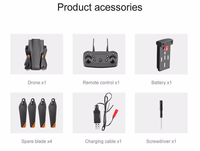 UAV Folding Four Axis 4K High Definition Dual Camera Aerial Model