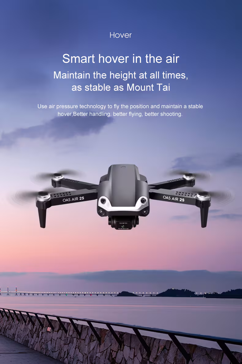UAV Folding Four Axis 4K High Definition Dual Camera Aerial Model