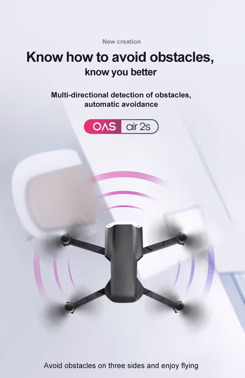 UAV Folding Four Axis 4K High Definition Dual Camera Aerial Model