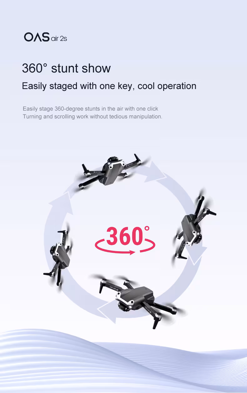 UAV Folding Four Axis 4K High Definition Dual Camera Aerial Model