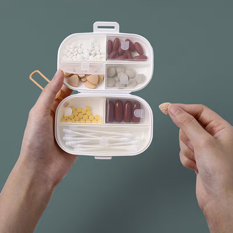 Portable Compartment Tidy Mini Storage Box