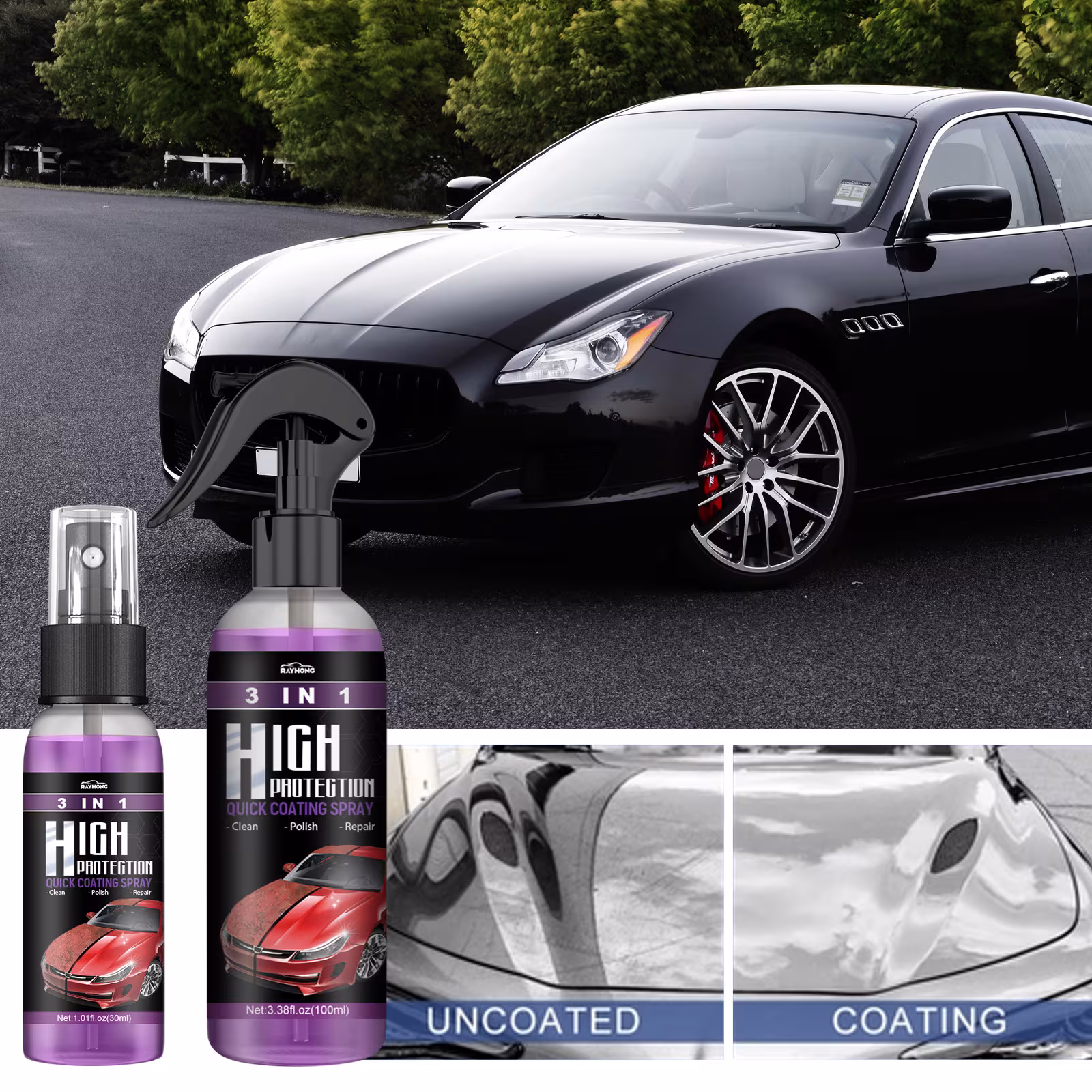 3 In 1 High Protection Fast Car Paint Spray Automatic