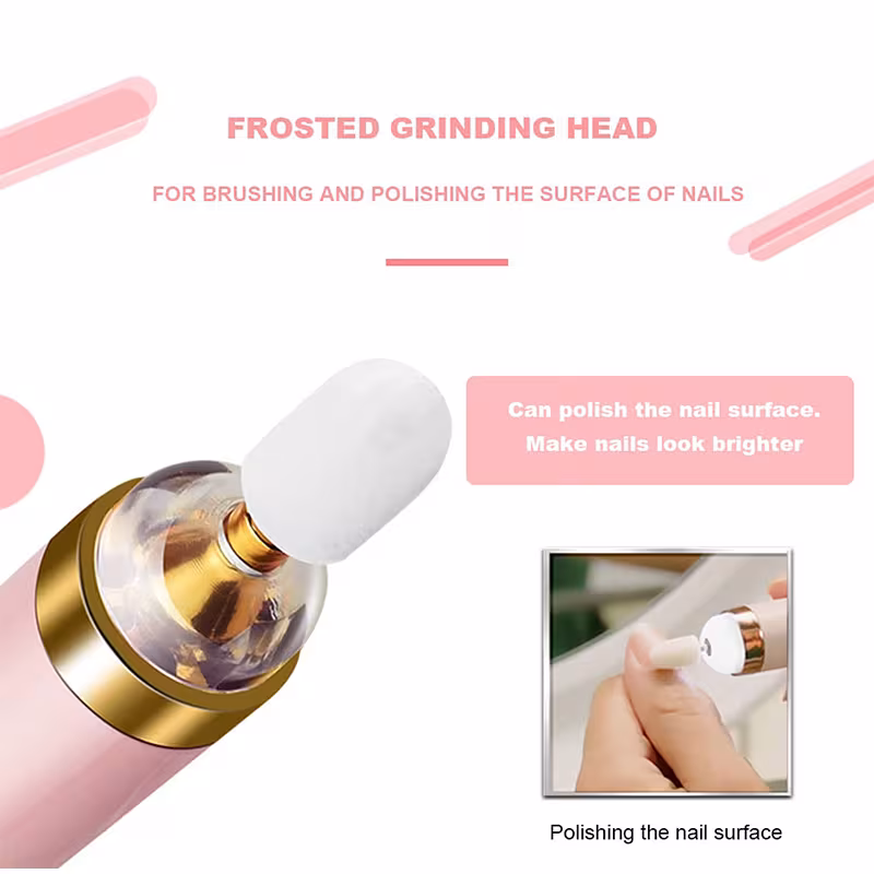 5in1 Manicure Machine Set Electric Nail Drill Polisher Cordless USB Rechargeable With LED Cutters Mill For Manicure Pedicure Accessor