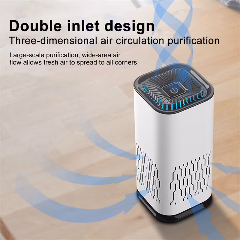 Car Air Purifier Portable Negative Ion Generator Remove Formaldehyde Dust Smoke Air Freshen Washer For Home Car