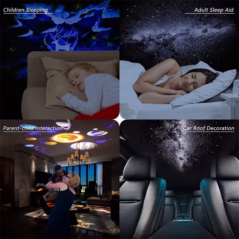 Night Light Galaxy Projector Starry Sky Projector 360 Rotate Planetarium Lamp For Kids Bedroom Valentines Day Gift Wedding Deco