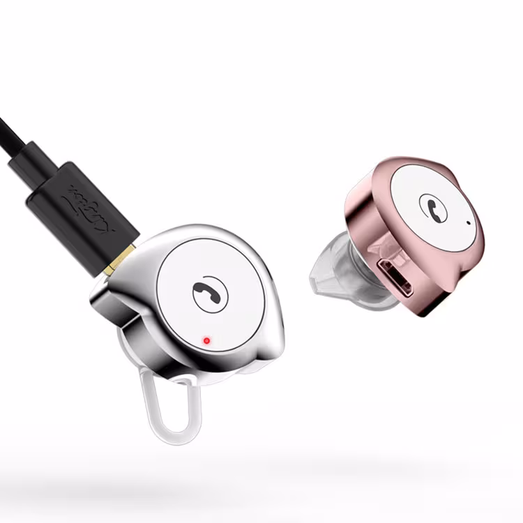 Sports wireless Bluetooth headset with earplug