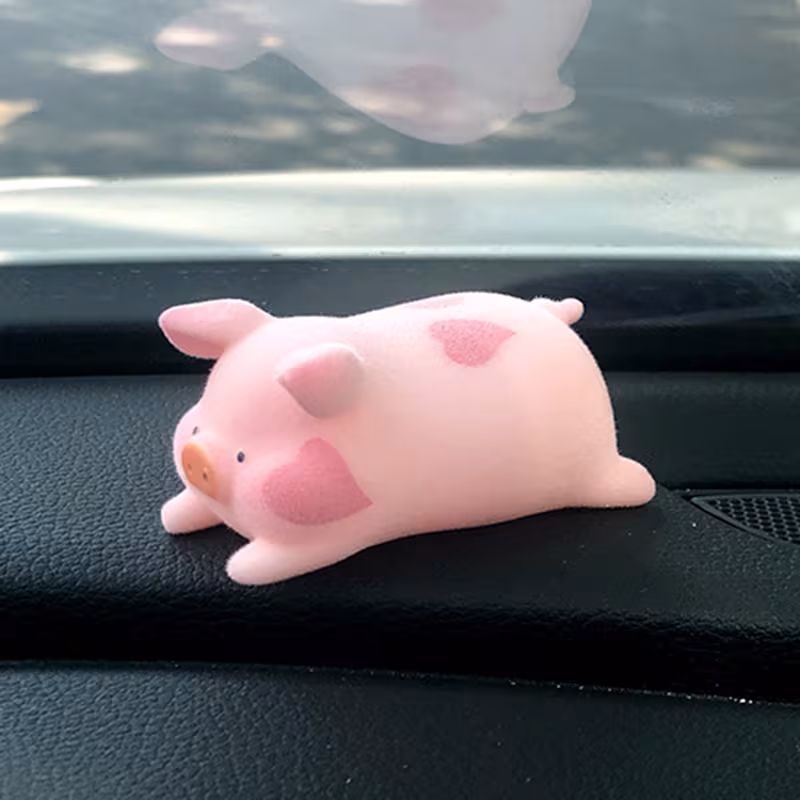 Cute Cartoon Pig Car Accessories
