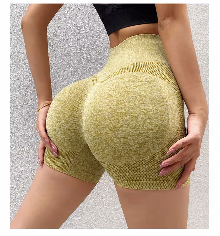 Fitness Yoga Shorts Pants Butt Lifting Seamless Leggings Women Gym