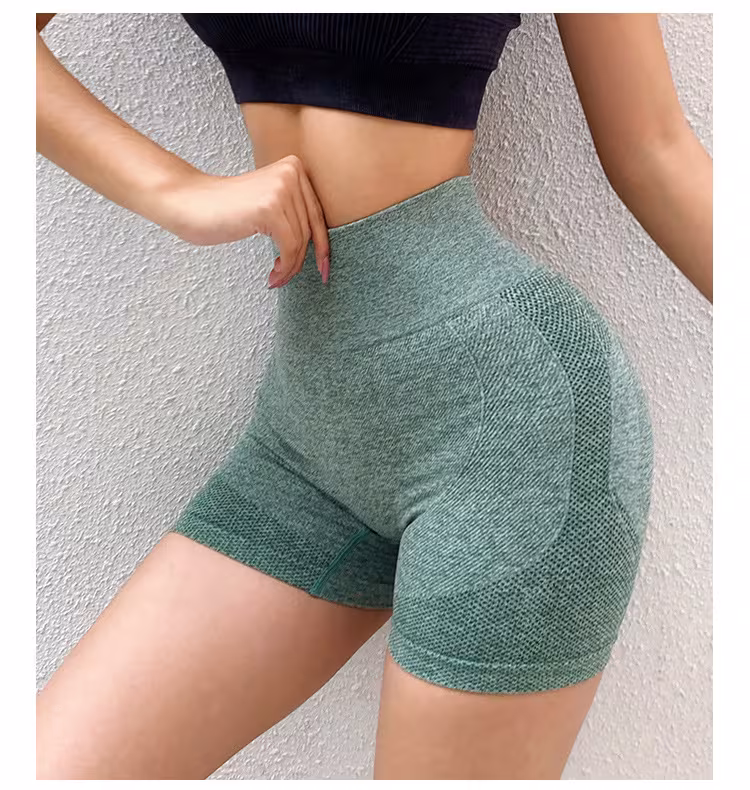 Fitness Yoga Shorts Pants Butt Lifting Seamless Leggings Women Gym