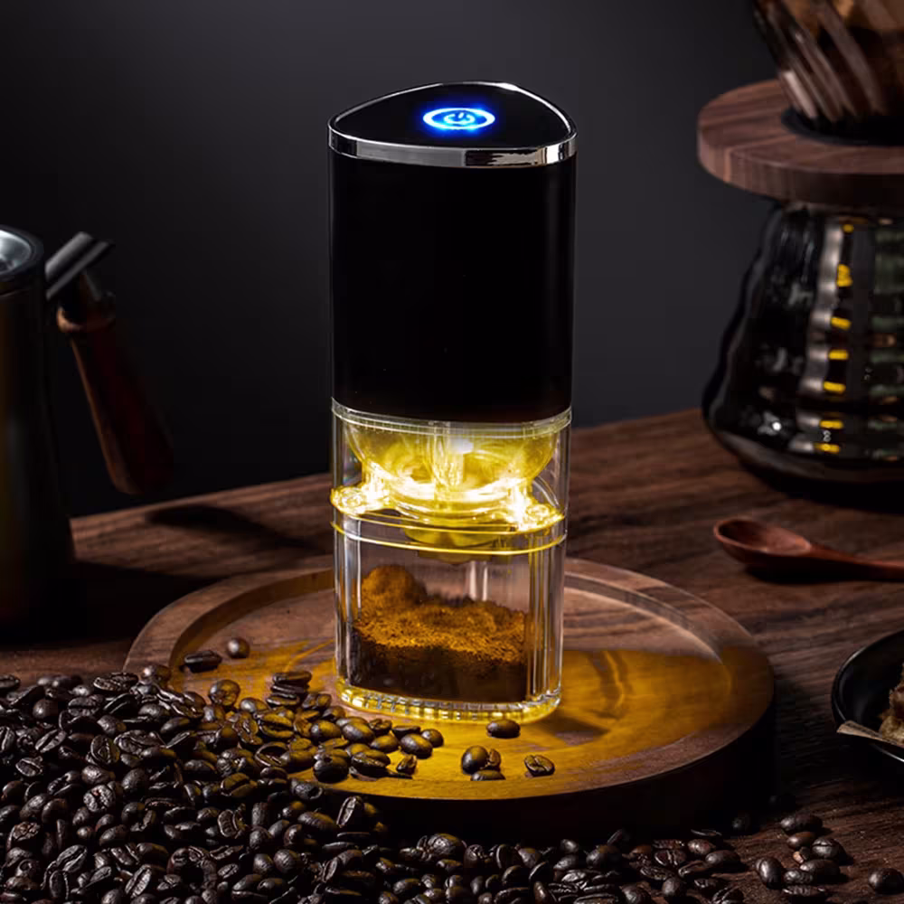 Electric Coffee Grinder Coffee Bean Grinder Cafe Automatic Portable USB Rechargeable Food Crusher For Drip Coffee Kitchen Gadgets