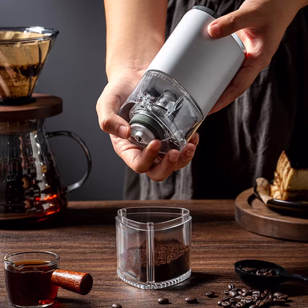 Electric Coffee Grinder Coffee Bean Grinder Cafe Automatic Portable USB Rechargeable Food Crusher For Drip Coffee Kitchen Gadgets
