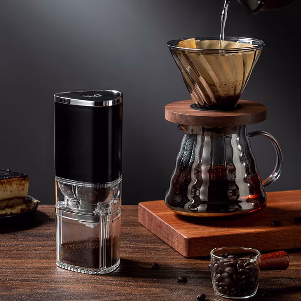 Electric Coffee Grinder Coffee Bean Grinder Cafe Automatic Portable USB Rechargeable Food Crusher For Drip Coffee Kitchen Gadgets