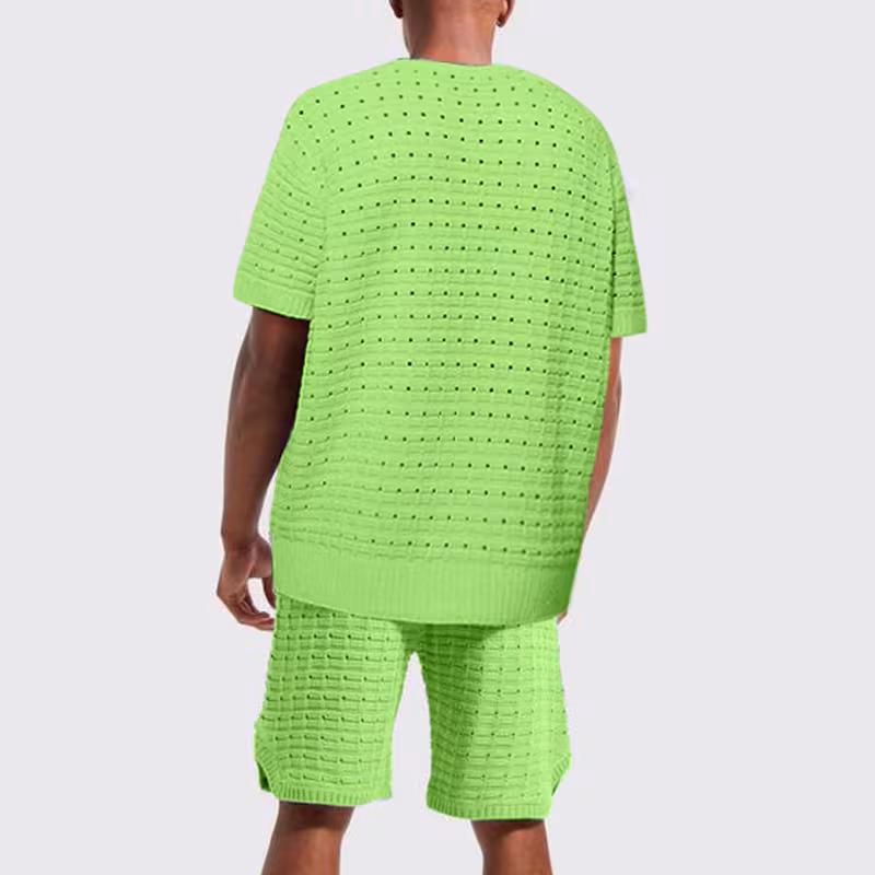 Short Sleeve Shorts Sports Loose Men's Suits