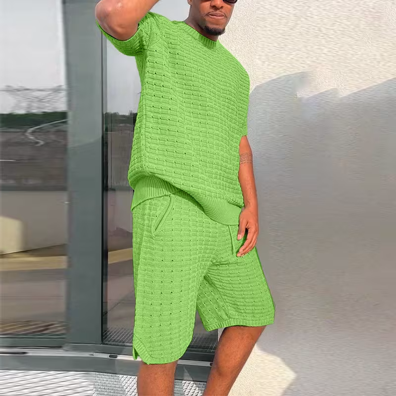 Short Sleeve Shorts Sports Loose Men's Suits