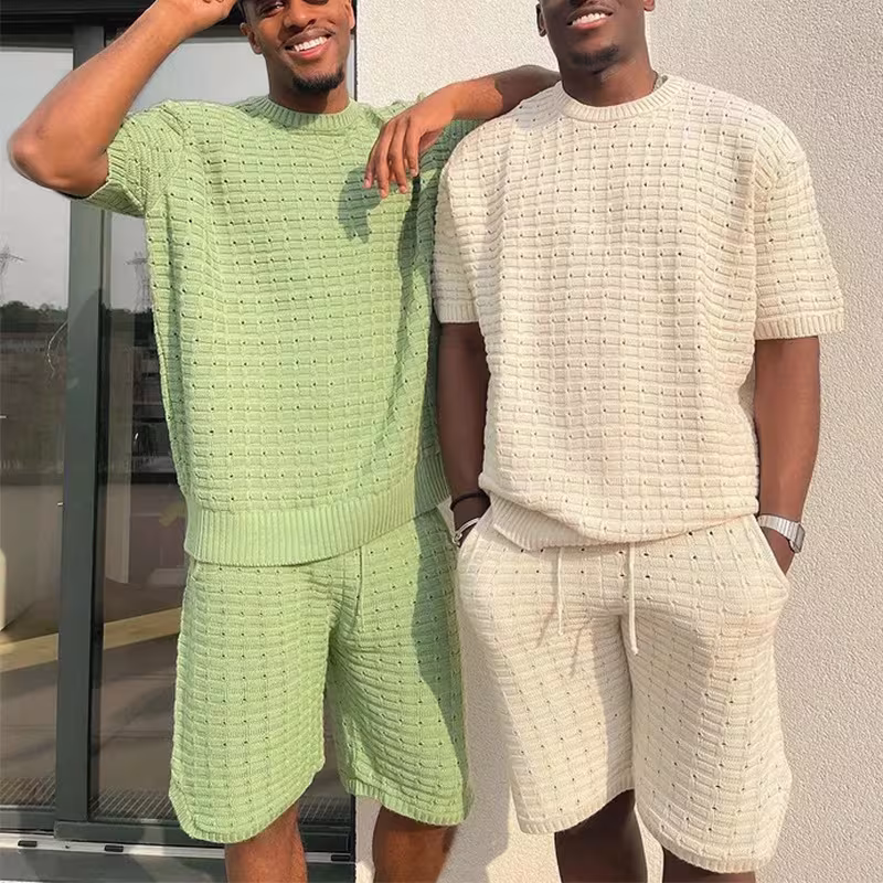 Short Sleeve Shorts Sports Loose Men's Suits
