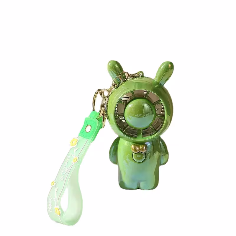 Student Summer Cartoon Fan Pendant Keychain
