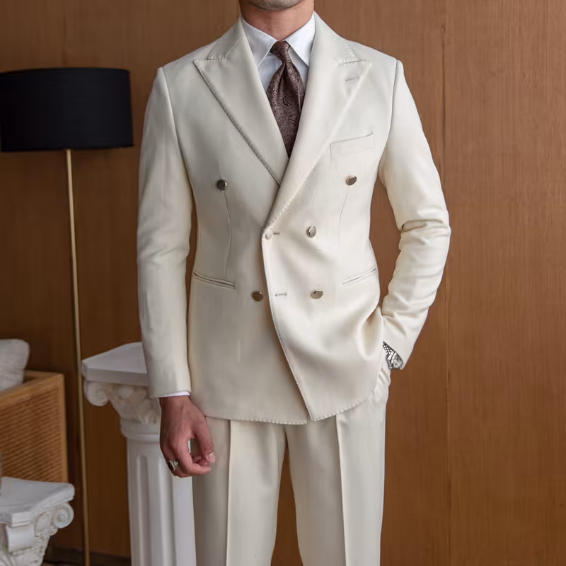 Men's Slim Double Breasted Suit
