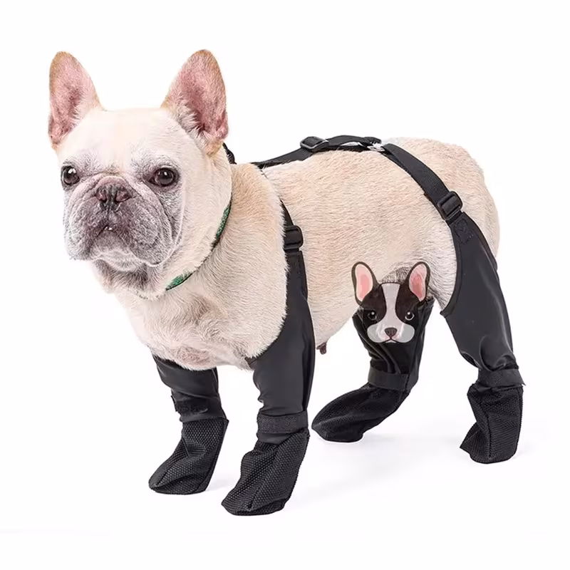 Waterproof Dog Shoes Adjustable Dog Boots Pet Breathbale Shoes For Outdoor Walking Soft French Dog Shoes Pets Paws Protector Pet Products