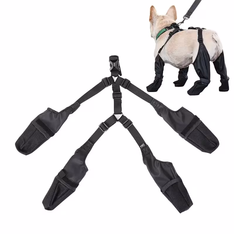 Waterproof Dog Shoes Adjustable Dog Boots Pet Breathbale Shoes For Outdoor Walking Soft French Dog Shoes Pets Paws Protector Pet Products