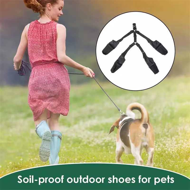 Waterproof Dog Shoes Adjustable Dog Boots Pet Breathbale Shoes For Outdoor Walking Soft French Dog Shoes Pets Paws Protector Pet Products