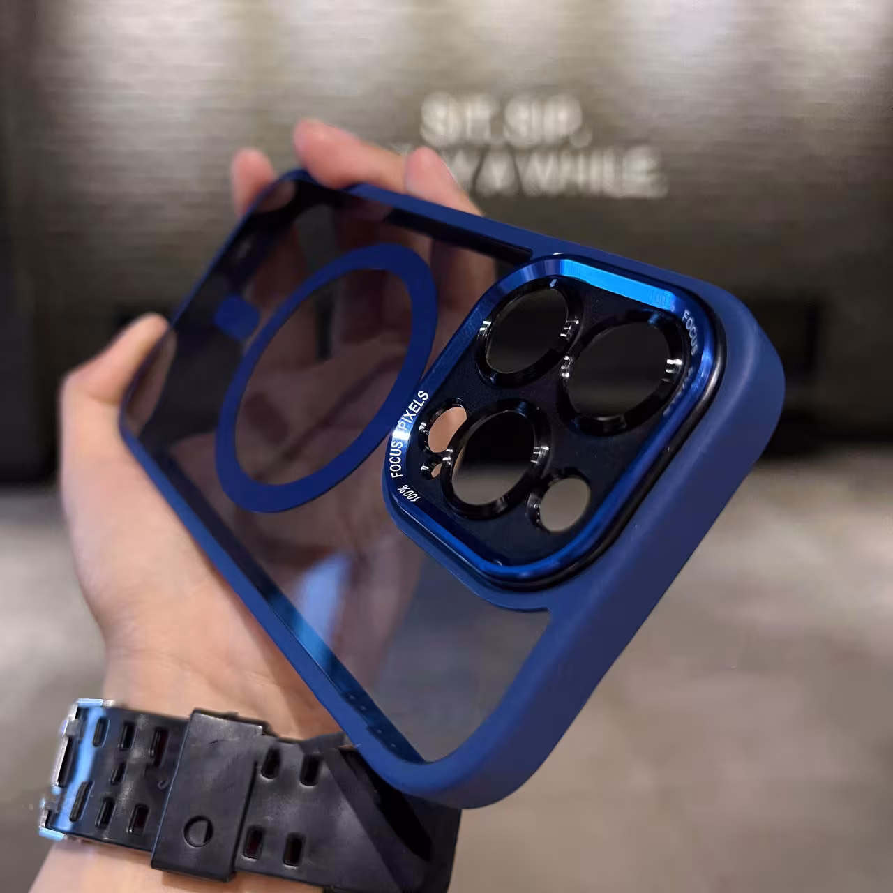 Metal Lens Magnetic Phone Case