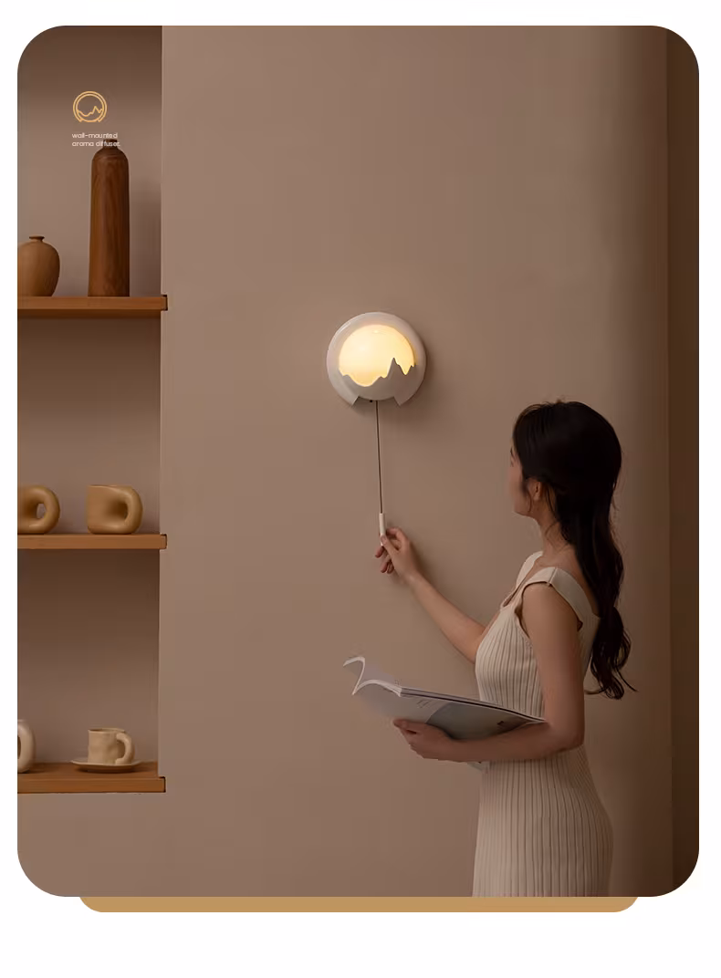 150ml Wall-mounted Aroma Diffuser Night Light Home Diffuser Mute Intelligent Humidifier With Remote Control