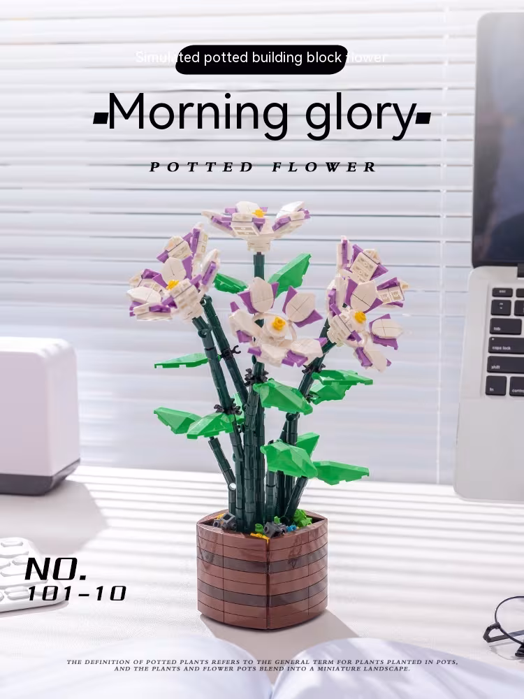 Gift Home Decoration Orchid Building Blocks Potted Plants