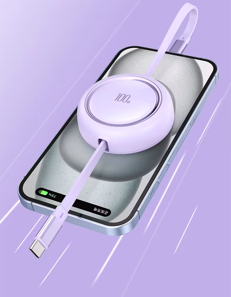 Home Fashion Retractable 100W Data Cable
