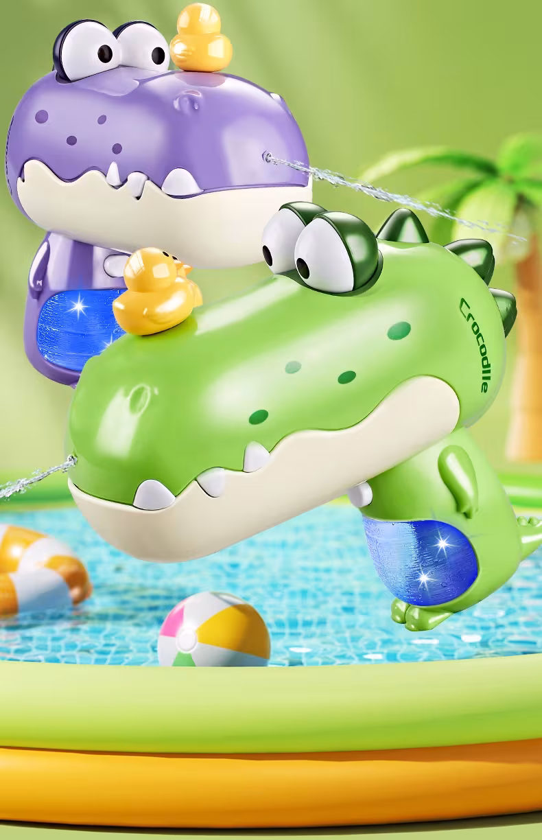 Children's Electric Continuous Hair Cartoon Water Pistols Water Fight Toy