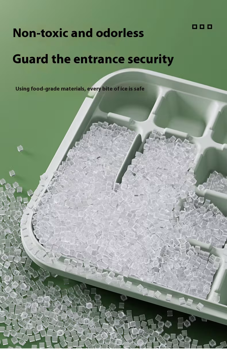 32 Grid Silicone Ice Cube Tray Mould With Lid Shovel Storage Box Remove With One Click Ice Maker DIY Whiskey Cocktail Tools Summer Kitchen Gadgets
