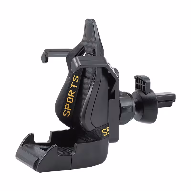 Racing Seat Shape Car Phone Holder Auto Air Vent Mobile Phone Clip 360 Degree Rotatable Car Cellphone Rack For Car Interior