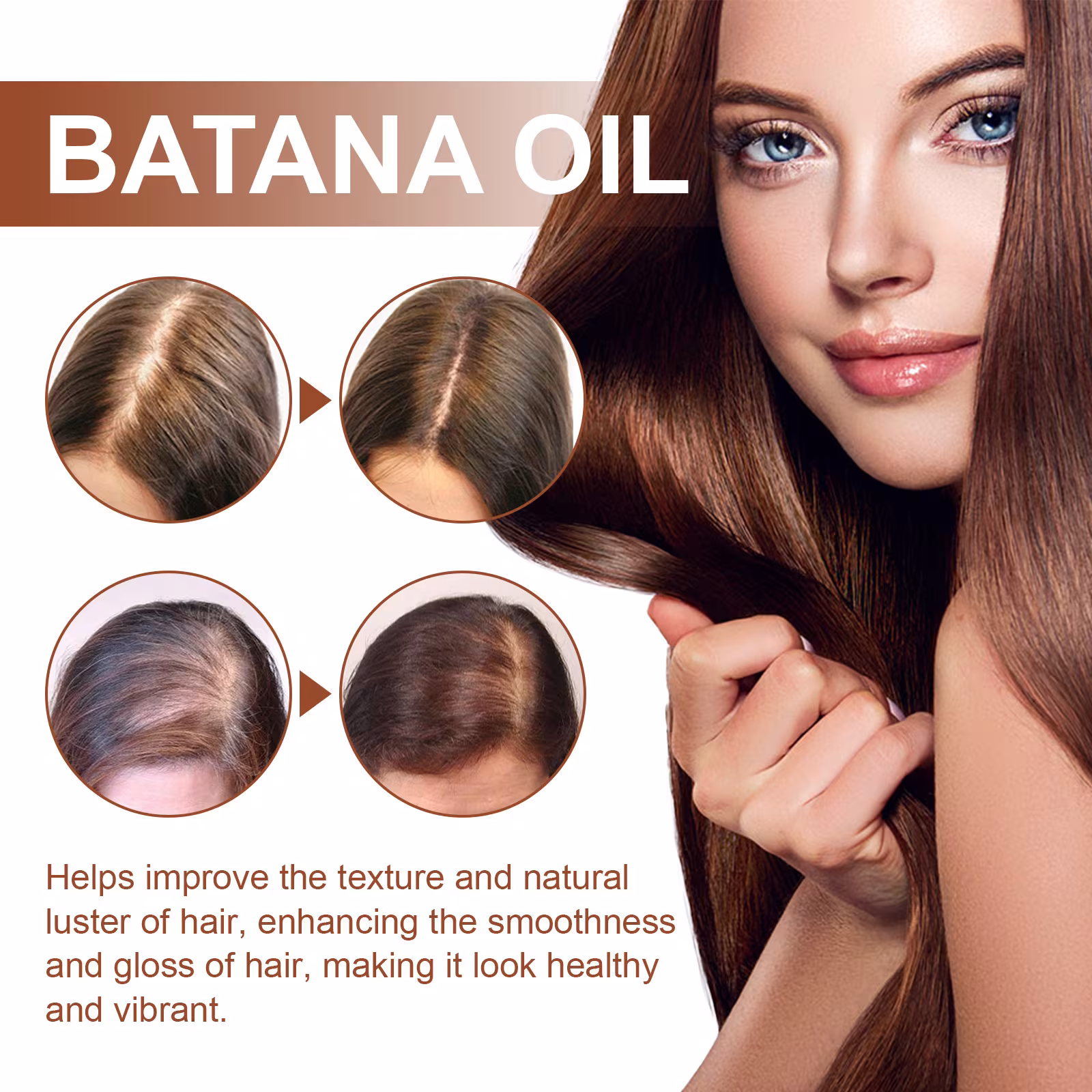 Hair Conditioner Pure Batana Oil Straightening Smoothing Hair Mask Anti Hair Loss Treatments Split Ends Damaged Fluffy Hair