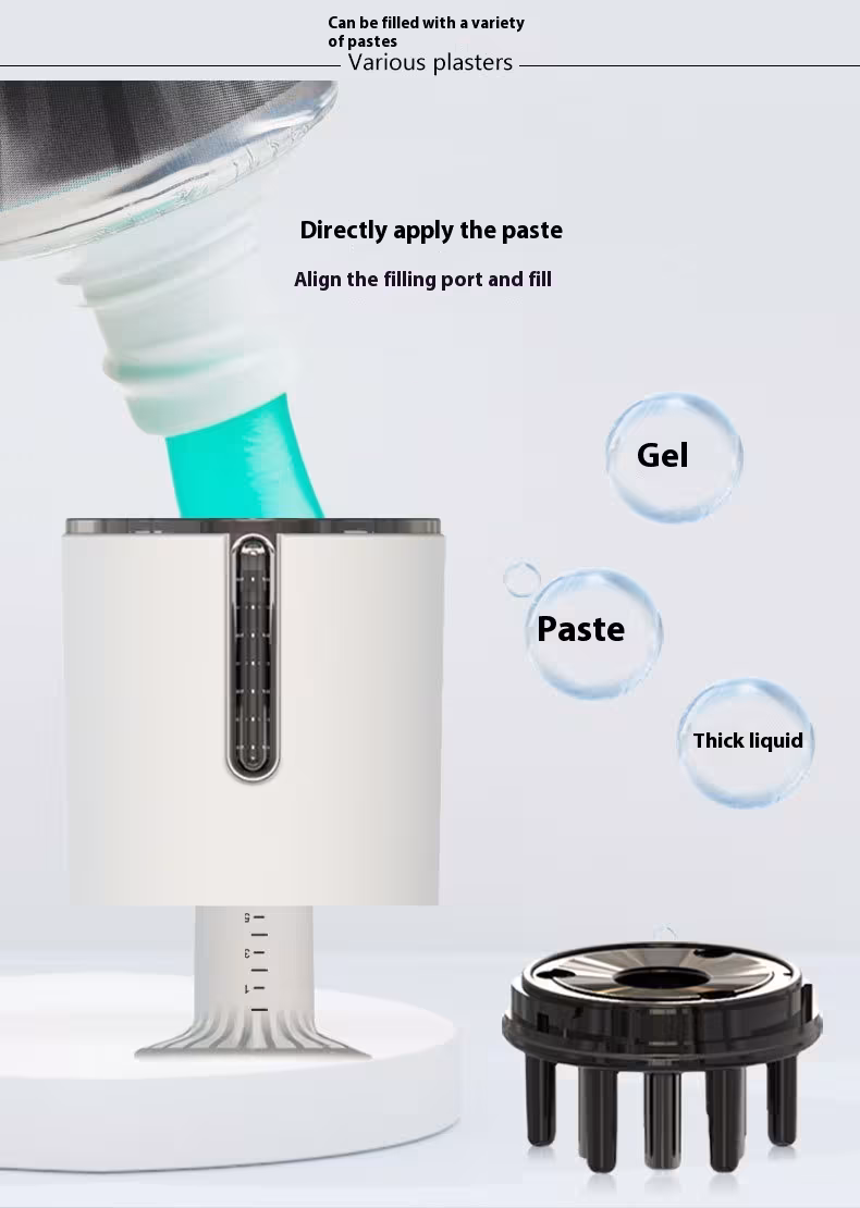 Mini-portable Lotion Paste Scalp Medicine Supplying Device