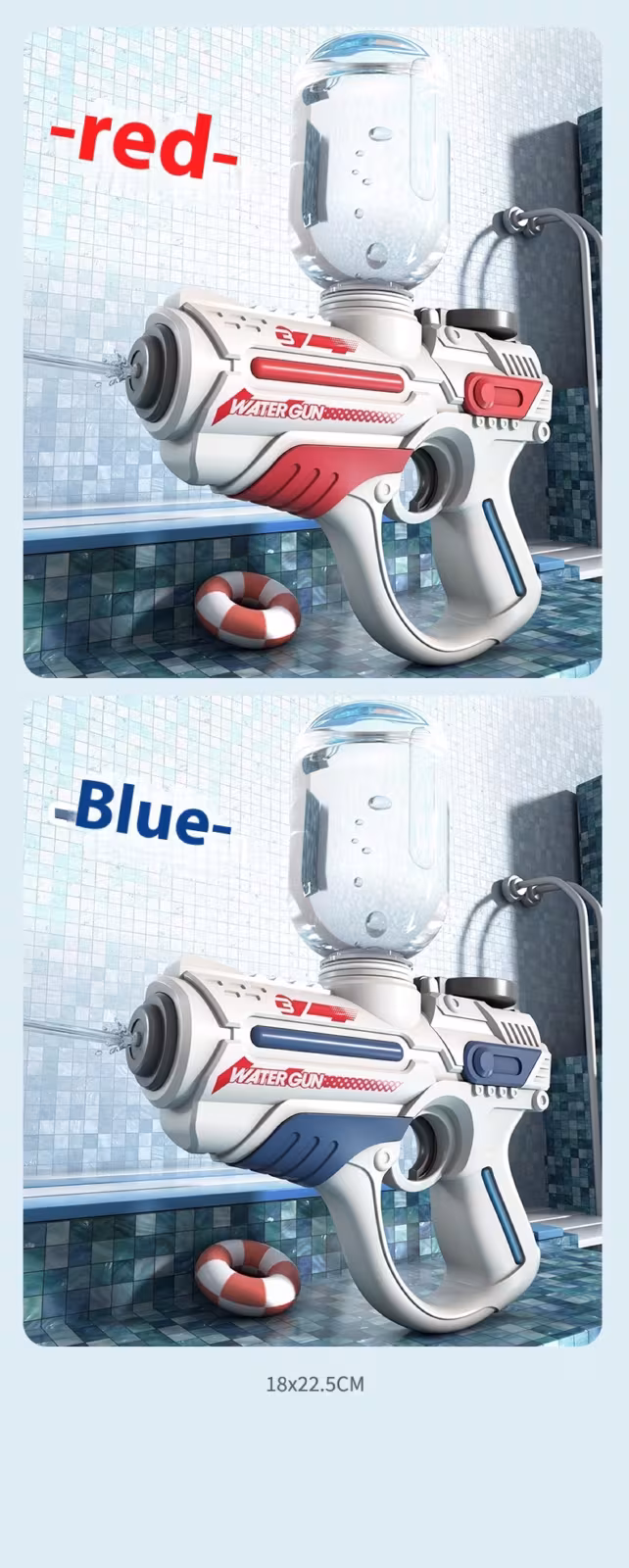 Electric Water Gun Toy Full-automatic Large Capacity Beach Water Playing Toy
