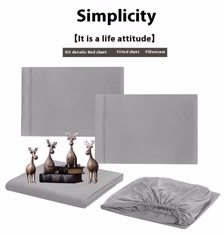 Home Textile Insertion Strip Four-piece Bedding Set