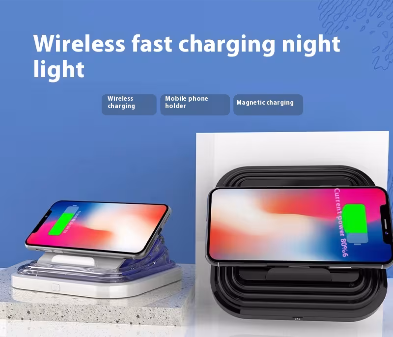 Smart Wireless Charger Seven-color Ambience Light