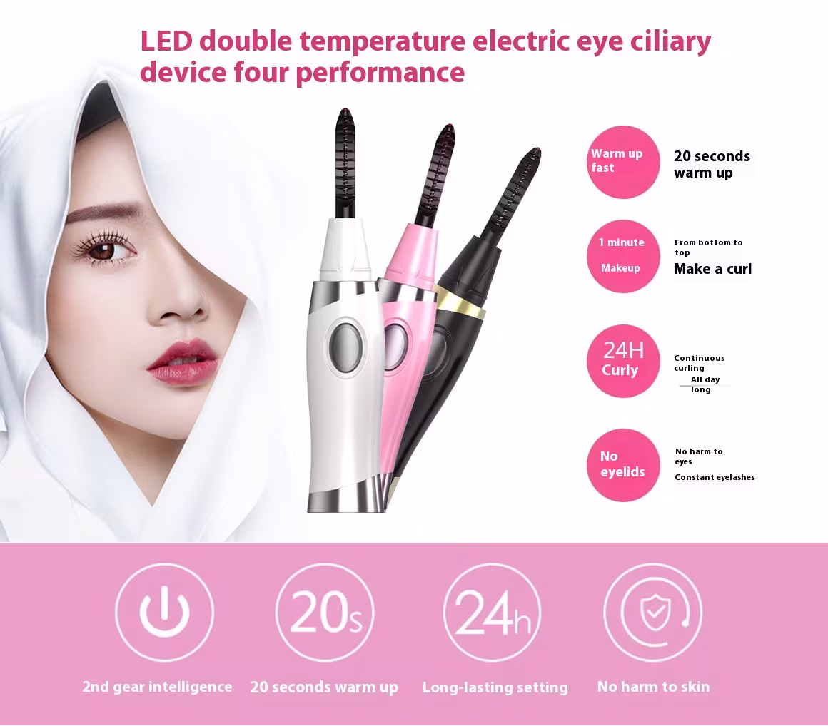 Eyelash Curling Electric Ironing Eyelash Curler Beauty Tools Quick Shaping