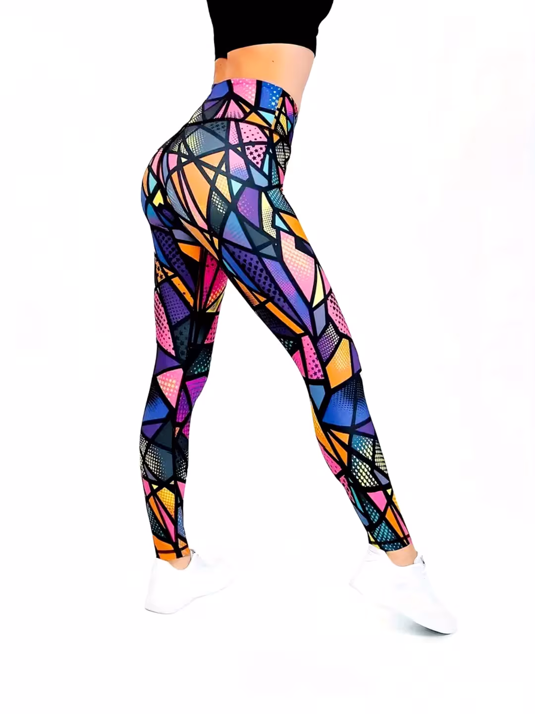 European And American High Waisted Nude Lifting Hip Yoga Pants