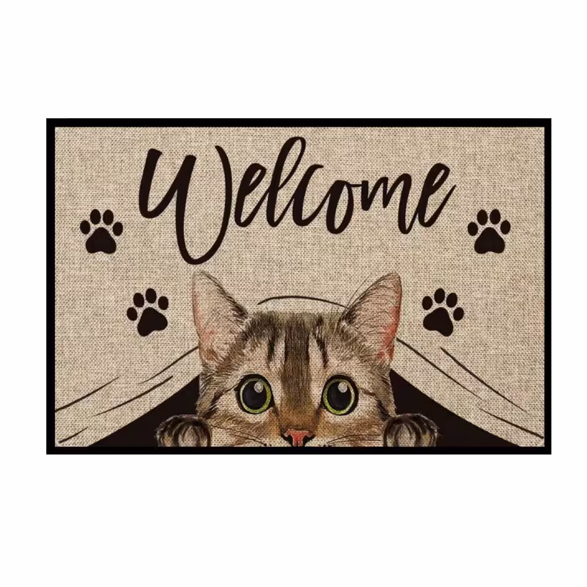 Cartoon Crystal Velvet Floor Mat Home
