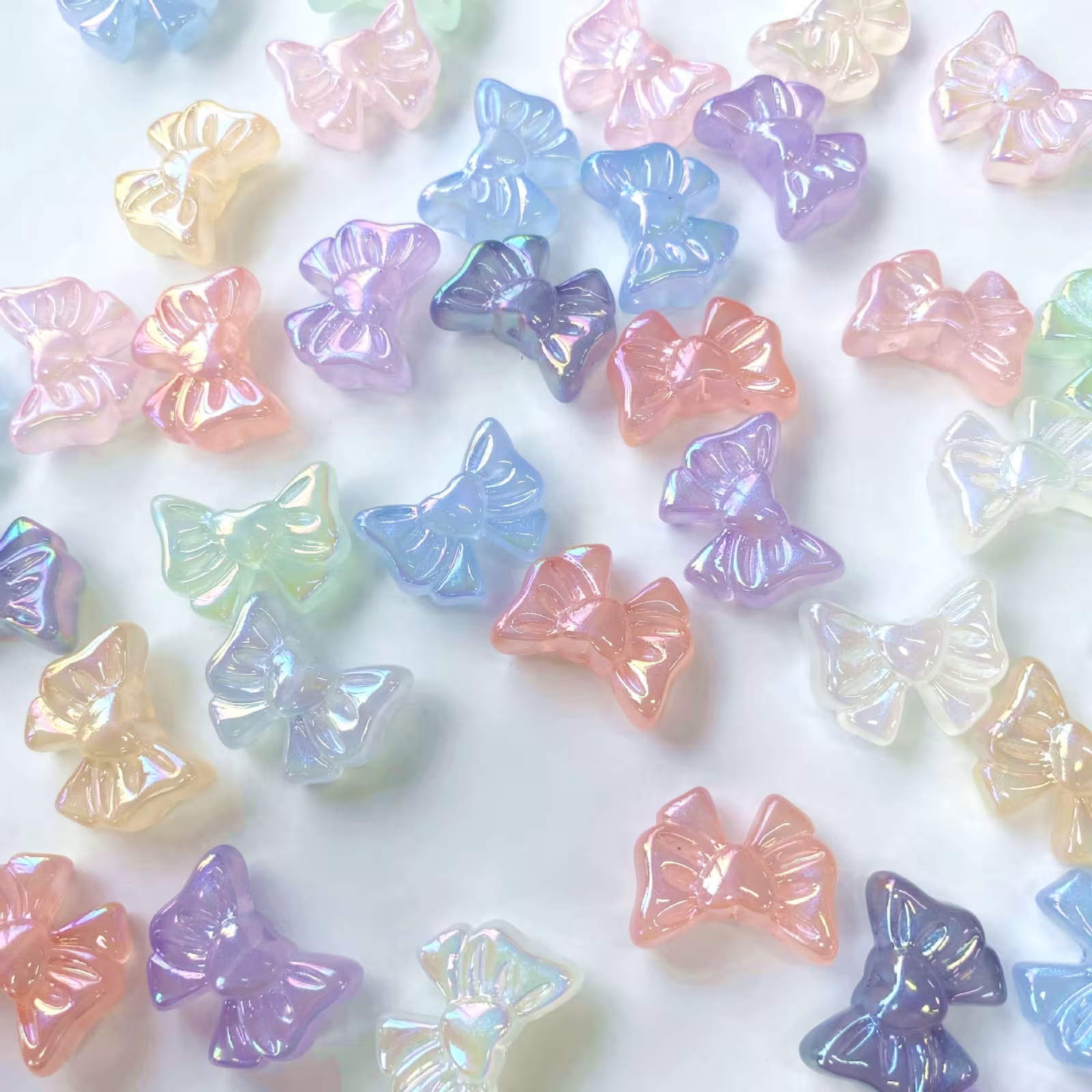 Uv Night Pretty Girl Bow Handicraft DIY Material Scattered Beads