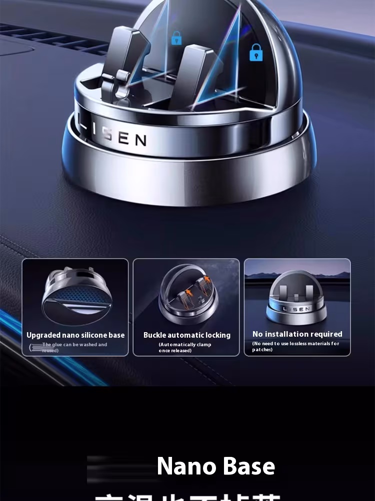 Automobile Instrument Panel 360 Degree Rotatable Non-slip Mobile Phone Holder