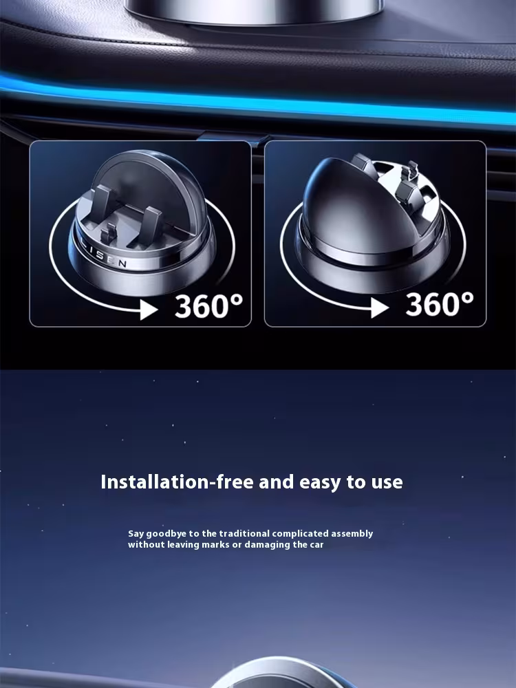 Automobile Instrument Panel 360 Degree Rotatable Non-slip Mobile Phone Holder